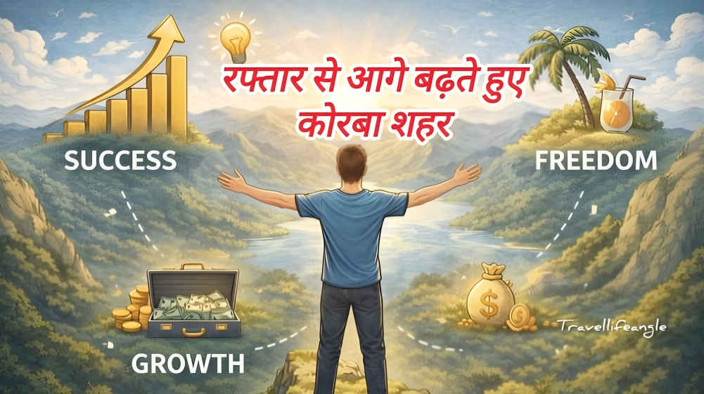 रफ्तार से आगे बढ़ते हुए कोरबा शहर