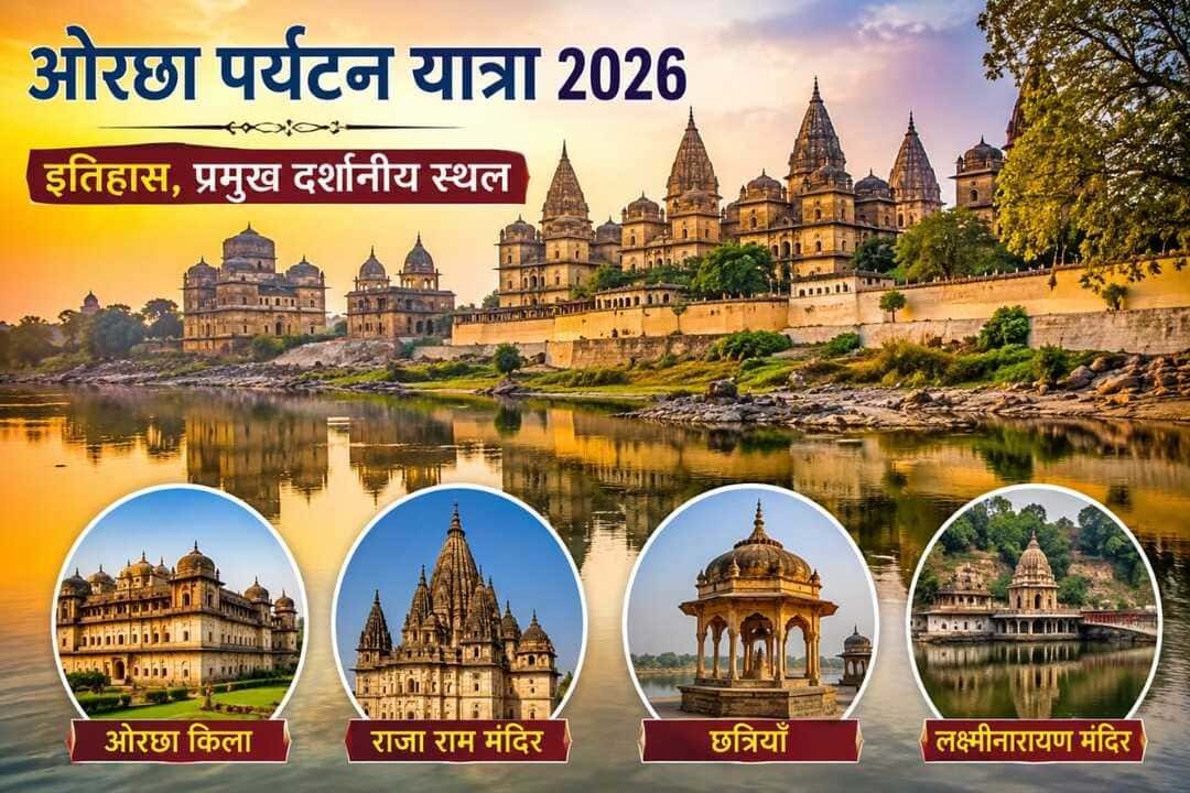 ओरछा पर्यटन यात्रा 2026 इतिहास, प्रमुख दर्शनीय स्थल और यात्रा गाइड