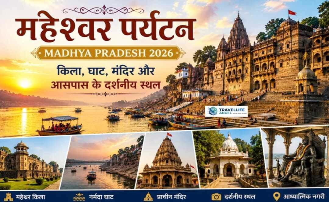 महेश्वर पर्यटन Madhya pradesh 2026 | किला, घाट, मंदिर और आसपास के दर्शनीय स्थल